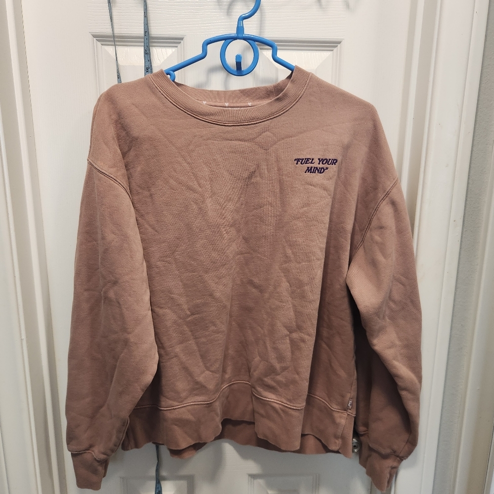 Aritzia Tna "fuel your mind" mushroom sweatshirt size 2/M